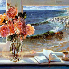 Схема вышивки «в окне»