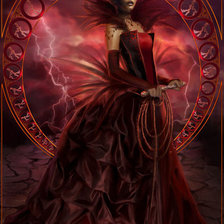 Схема вышивки «гнев»