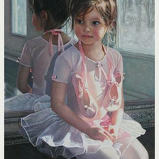 Схема вышивки «Маленькая балеринка»