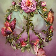 Схема вышивки «цветы»