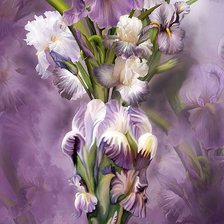 Схема вышивки «цветы»