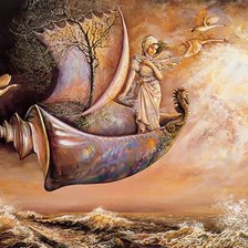 Схема вышивки «Картина Жозефины Уолл»