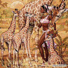 Схема вышивки «Африка»