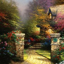 Схема вышивки «Врата роз»