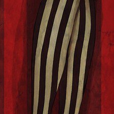 Схема вышивки «Чёрно-белые чулки»