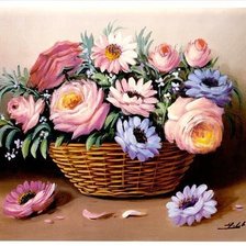 Схема вышивки «букет-2003»