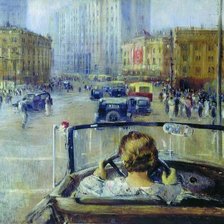 Схема вышивки «моя Москва...»