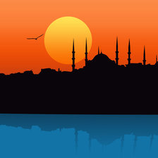 Схема вышивки «Мечеть»