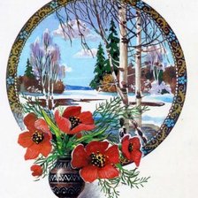 Схема вышивки «старые открытки»