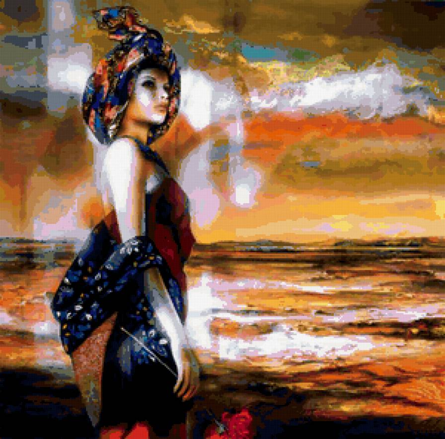 Африканская девушка - предпросмотр