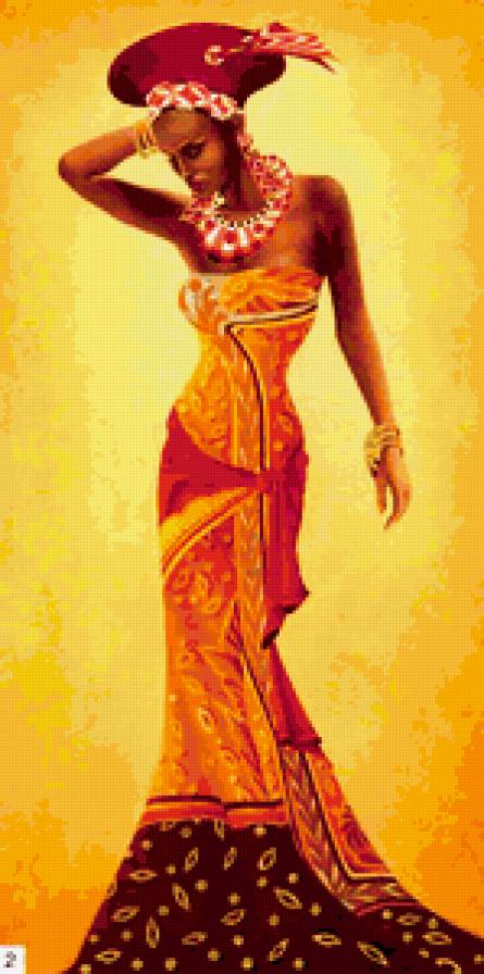 Африканская  девушка - предпросмотр