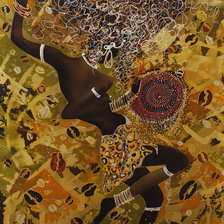 Схема вышивки «Африканская  девушка»