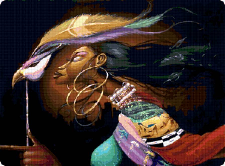 Африканская  девушка - предпросмотр