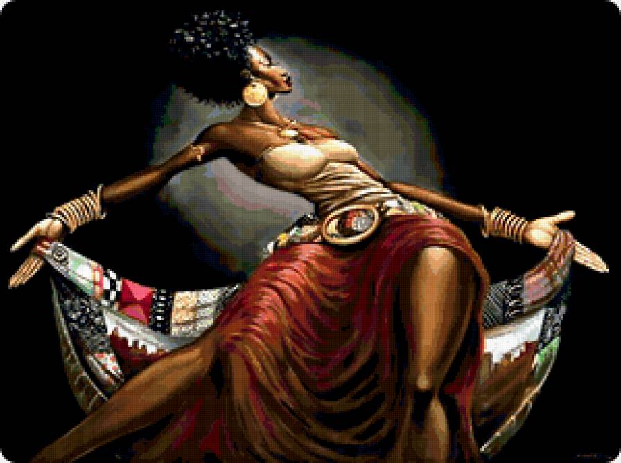 Африканская девушка - предпросмотр