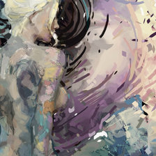 Схема вышивки «Девушка»