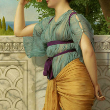 Схема вышивки «Девушка с розой.»