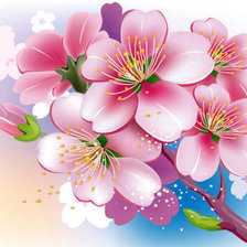 Схема вышивки «яблоневый цвет»