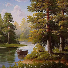 Схема вышивки «Лесная прохлада»