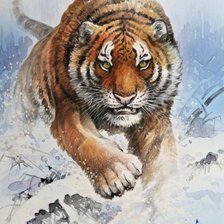 Схема вышивки «уссурийский тигр»