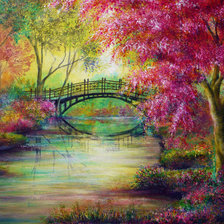 Схема вышивки «Осень в парке»