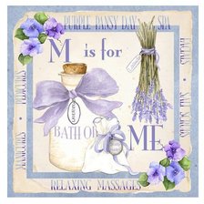 Схема вышивки «Лавандовый узор.»