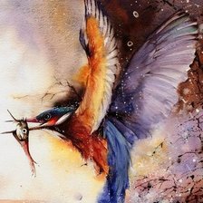 Схема вышивки «калибри»