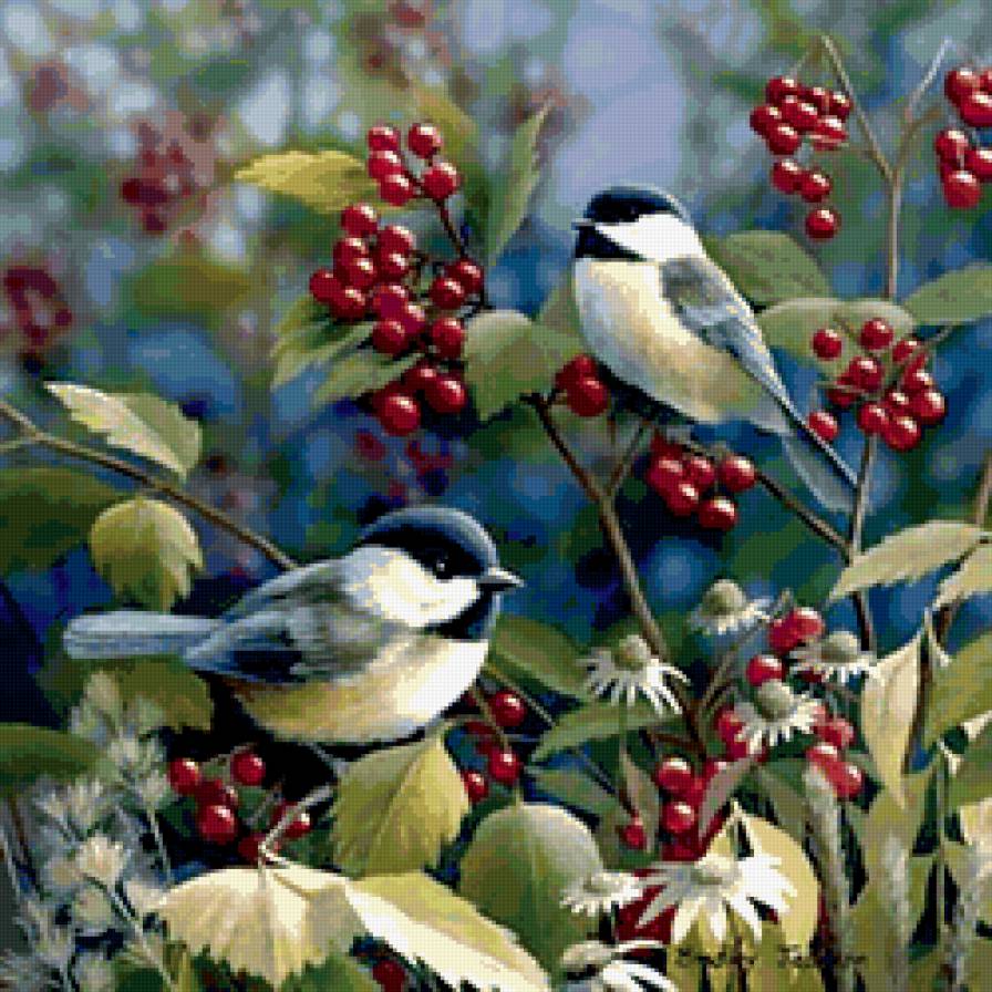 Синички - синички, птицы - предпросмотр