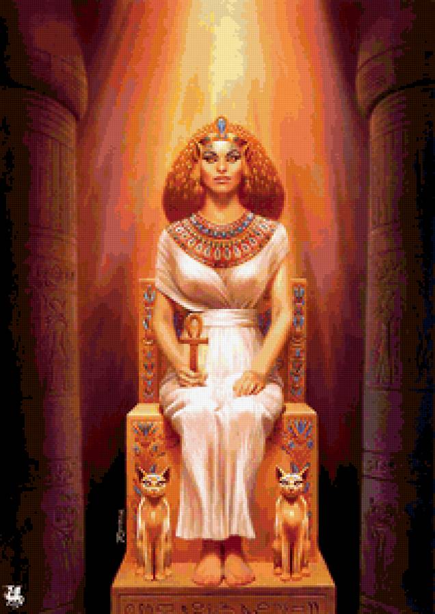 №354700 - жрецы, пирамиды, египет, боги, фараоны, кошки - предпросмотр