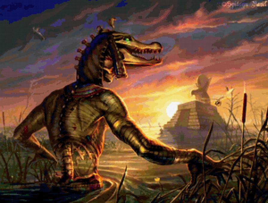 №354727 - боги, египет, пирамиды - предпросмотр