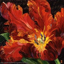 Схема вышивки «тюльпан-67»