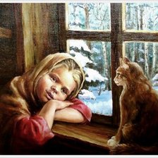 Кошка у окошка...