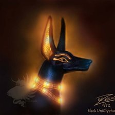 Схема вышивки «Черный сфинкс»