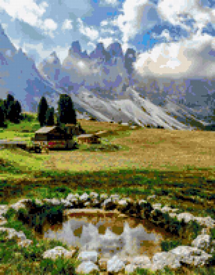 spring wallpaper - landscape, mountains - предпросмотр