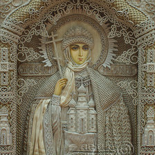 Схема вышивки «мадонна»