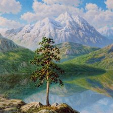 Схема вышивки «Пейзаж»