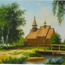 Схема вышивки «Храм»