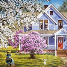 Схема вышивки «Пейзаж»