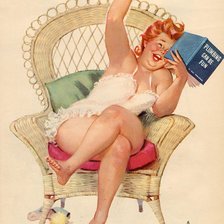 Схема вышивки «толстушка хильда»