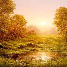 Схема вышивки «у реки»