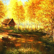 Схема вышивки «у реки»