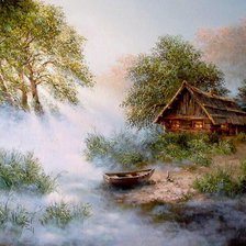 Схема вышивки «у реки»