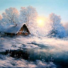 Схема вышивки «у реки»