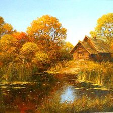 Схема вышивки «у реки»