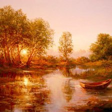 Схема вышивки «у реки»