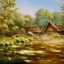 Схема вышивки «у реки»