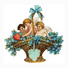 Схема вышивки «ангелочки-11»