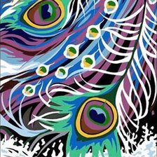 Схема вышивки «триптих девченки»