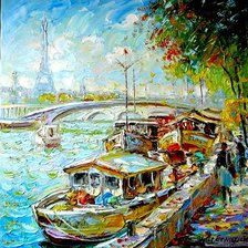 Схема вышивки «Сена маслом.»