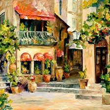 Схема вышивки «На углу двух улиц.»