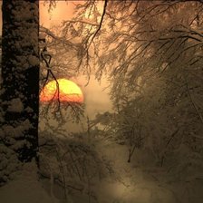 Схема вышивки «зима»